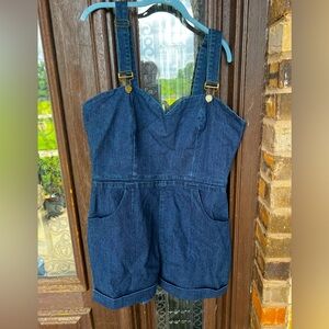 Denim romper